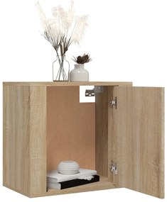 Mesas de cabeceira parede 2 pcs 50x30x47 cm cor carvalho sonoma