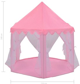 Tenda de brincar princesa rosa