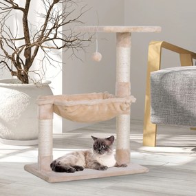 PawHut Árvore Arranhador para Gatos Torre para Gatos 50x36x70 cm Centr