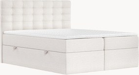 Cama divã em chenille artesanal com arrumação Sansa, H3