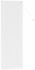 Persiana de Janela com cortinas Outros Manual Branco 80 x 130 cm Alumí