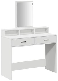 Tocador com Gavetas Branco 100x41x140 cm