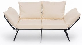 Sofá-Cama de 2 Lugares Viper – Creme Claro – 180x60 cm