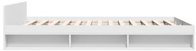 Estrutura de cama c/ gavetas 160x200cm derivados madeira branco