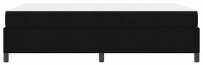Cama Box Preto 140 x 200 cm Tecido, Madeira de Engenharia