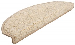 Tapetes de escadas 10 pcs 65x21x4 cm cor creme