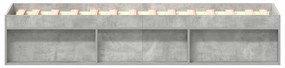 Estrutura de cama 100x200 cm cinza cimento