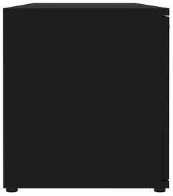 Móvel de TV 120x34x37 cm derivados de madeira preto
