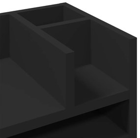 Organizador de secretária 44,5x24x25 cm derivados madeira preto