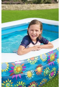 Piscina infantil insuflável 229x152x56 cm azul
