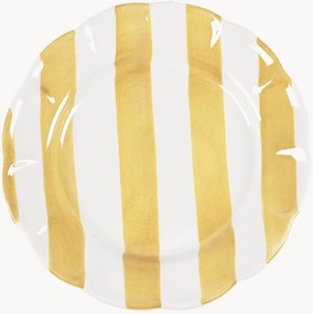 Prato de jantar pintado à mão Stripe