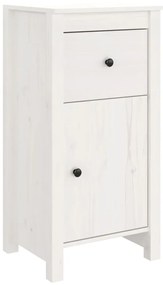 Aparadores 2 pcs 40x35x80 cm madeira de pinho maciça branco