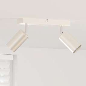 vidaXL Spotlight de Teto 2 Vias Ajustável Níquel Escovado GU10