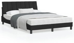 vidaXL Estrutura de cama sem colchão 140x200 cm veludo preto