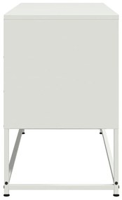 Móvel de TV 100,5x39x60,5 cm aço branco