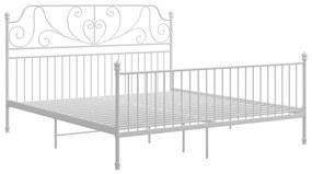 Estrutura de cama metal 180x200 cm branco