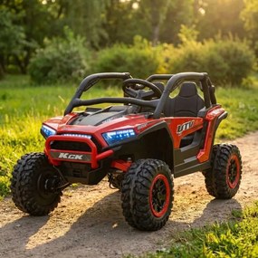 Buggy elétrico para Crianças 24V, 4x4  Buggy 4x4 KCK Rodas de espuma EVA Vermelho