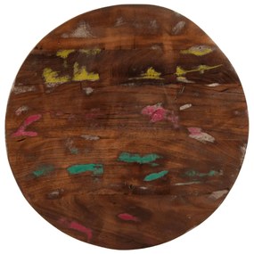 vidaXL Tampo de mesa redondo Ø60x1,5 cm madeira recuperada maciça