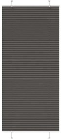 vidaXL Preto Plissada Cega 85x200 cm Largura Tecido 84,4 cm Poliéster