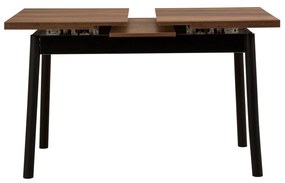 Conjunto de Mesa de Jantar Extensível Oliver – Preto – 120x77x75 cm