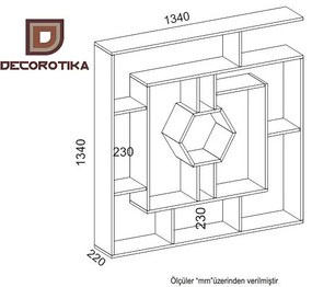 Estante Labrina – Branco – 134x134x22 cm