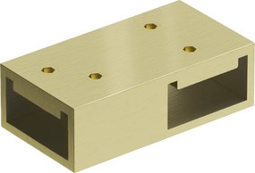 Mexen conector T para suportes de parede, dourado escovado - 800-09-55