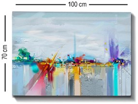 Pintura Decorativa em Tela 1041141790 – Multicolor – 70 x 100 cm