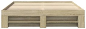 Estrutura cama s/ colchão derivados de madeira carvalho sonoma