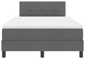 Cama Box com Colchão Cinza Escuro 120x200 cm Tecido