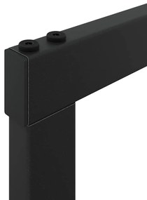 Suporte para lenha 110x30x116 cm aço preto