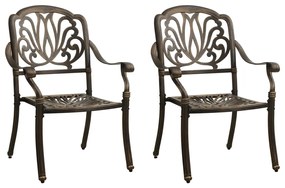 3 pcs conjunto bistrô alumínio fundido bronze