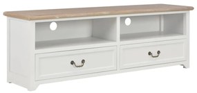 vidaXL Móvel de TV 120x30x40 cm madeira branco