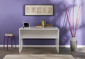 Secretária "Simple" - 120 x 75 x 76 cm - Branco - Design Moderno