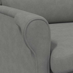 Cadeira Cinza Escuro 52 cm em Microfibra