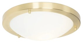 LED Candeeiro de teto inteligente dourado 31 cm IP44 com Wi-Fi A60 - Yuma Moderno