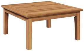 Mesa de Jardim 60x60x30 cm de Madeira Sólida de Teak