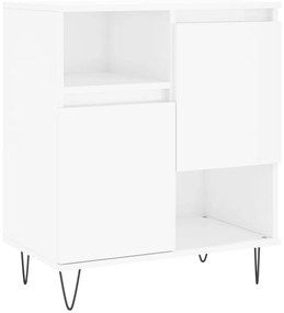 Aparadores 2 pcs derivados de madeira branco brilhante