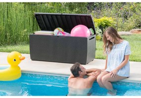 Caixa de arrumação para jardim Capri 302 L antracite