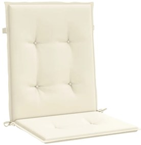 Almofadões lombares p/ cadeiras de jardim 6pcs oxford creme