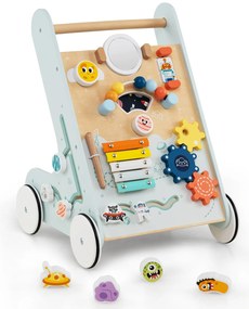 Carrinho de sorvete multifuncional com acessórios fofos e rodas macias - rosa