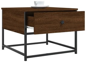 Mesa centro 51x51x40 cm derivados de madeira carvalho castanho