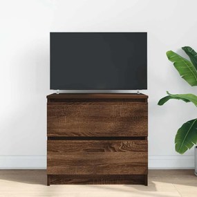 Móvel de TV 60x35x54 cm derivados de madeira carvalho castanho