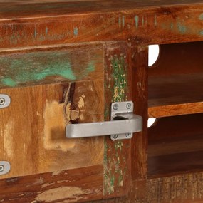 Móvel de TV 120x30x36 cm madeira recuperada maciça