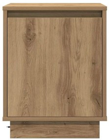 Camas de cabeceira com luzes LED 2 pcs Carvalho Artisan 39x34,5x50 cm