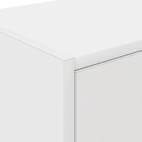 Armário de parede da garagem branco madeira engenheirada