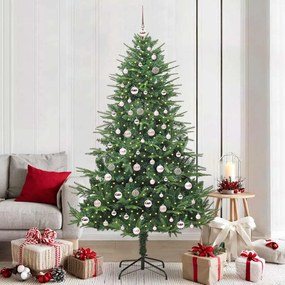 vidaXL Árvore de Natal Artificial Pré-iluminada com Conjunto de Bolas