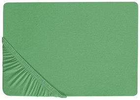 Lençol-capa em algodão verde 180 x 200 cm JANBU Beliani
