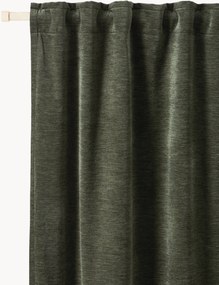 Cortinas opacas multi-banda Sandra, conjunto de 2, L 130 cm