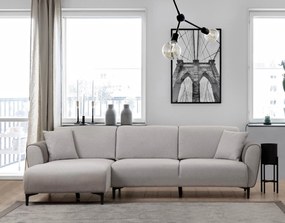 Sofá-Cama de Canto Aren – Cinzento – 150 x 260 cm
