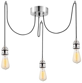Chandelier Kabluni – Cromado – 96 x 6 cm